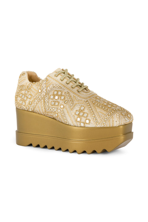 Band Baja Bling Wedge Sneakers