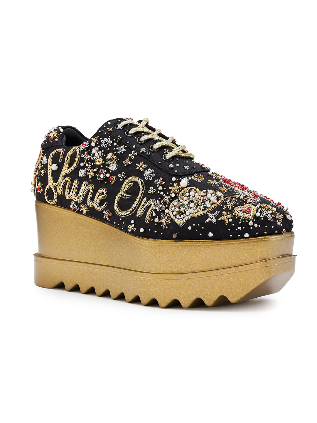 Buy Lustre Love Wedge Sneakers Anaar