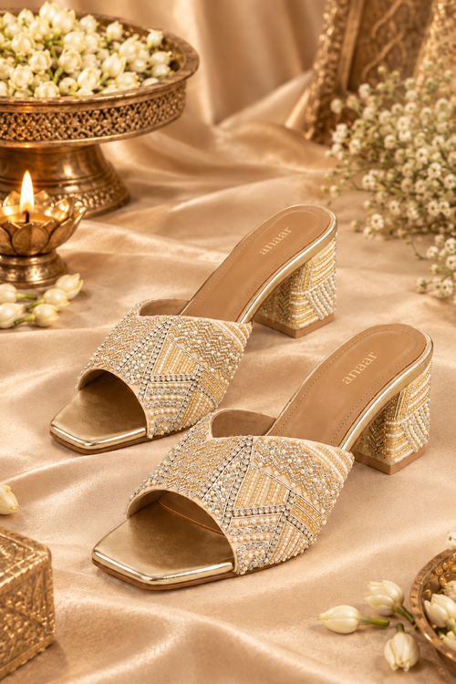 Desi Debutante Block Heels
