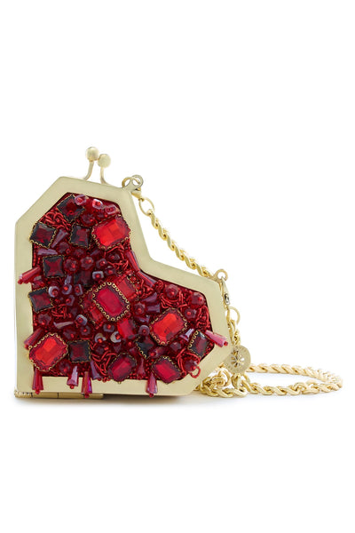 SCARLET SLINGETTE CLUTCH
