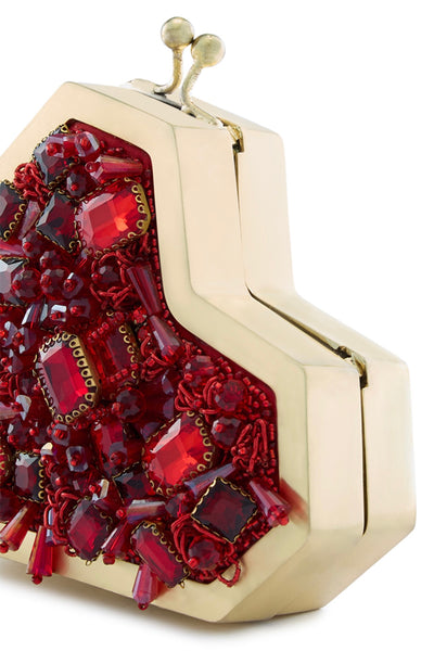 SCARLET SLINGETTE CLUTCH