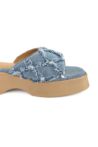 Blue Dahlia Sandals