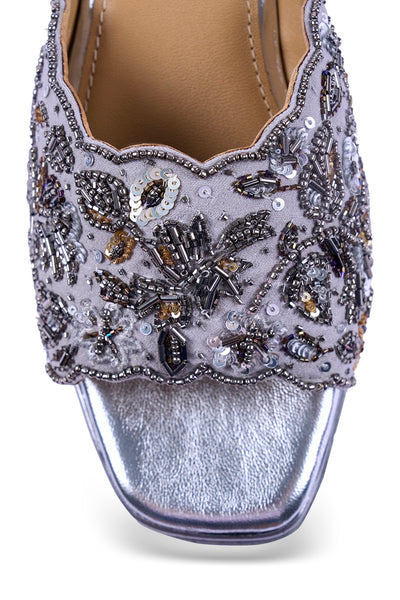 Bejewelled Barfi Wedge Sandals