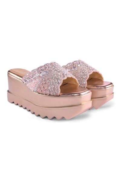 Leher Wedge Sandals