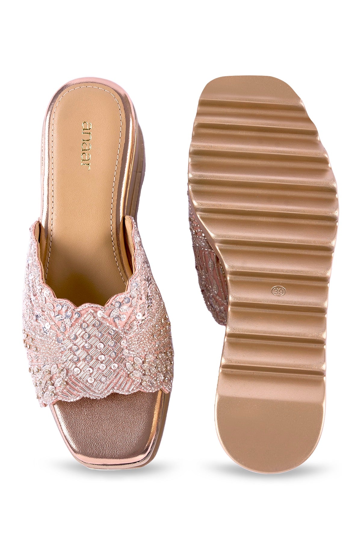 Leher Wedge Sandals