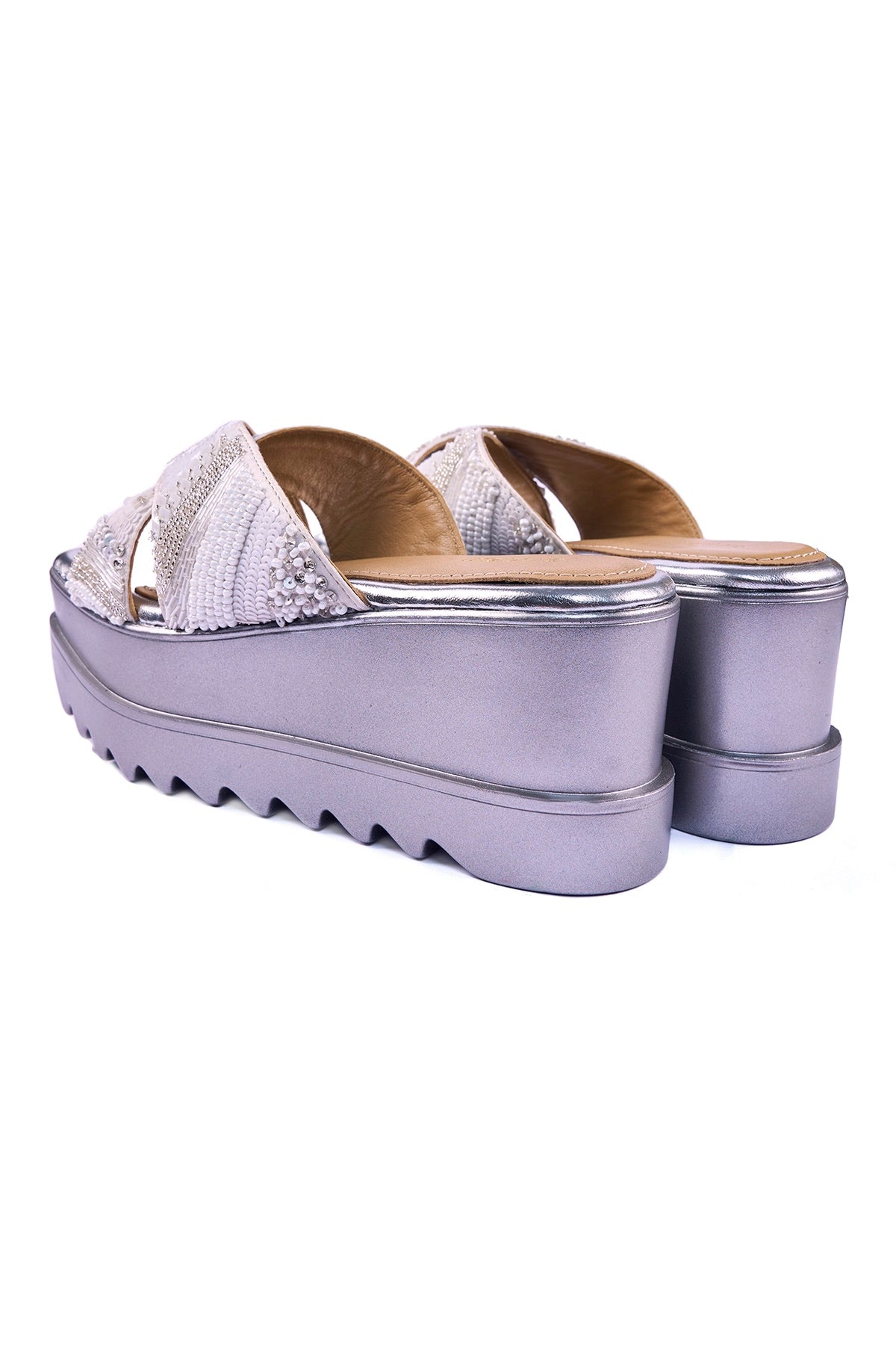 Silver Lining Wedge Sandals