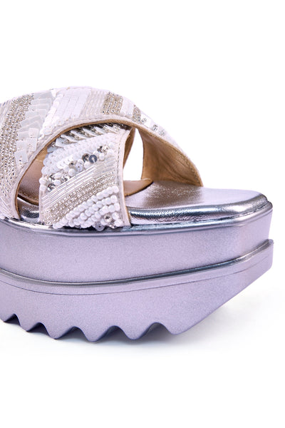 Silver Lining Wedge Sandals