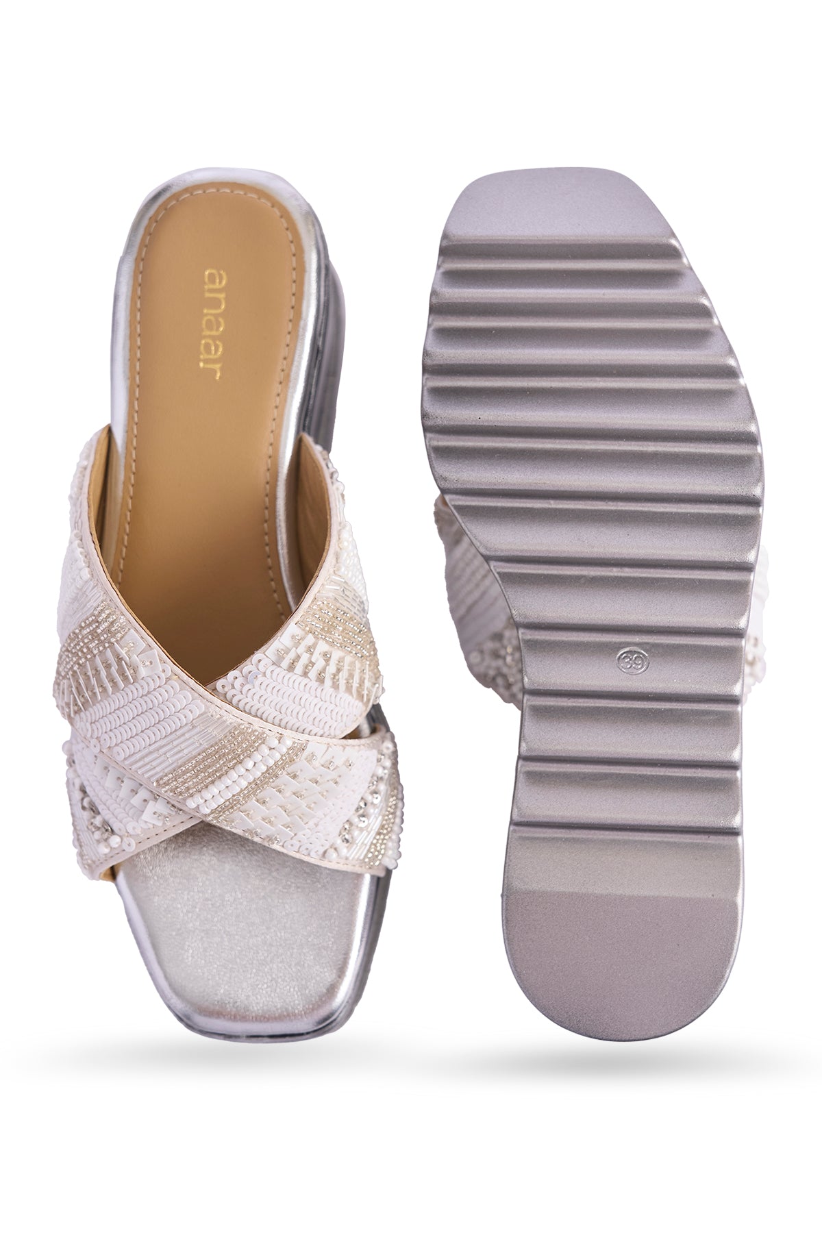 Silver Lining Wedge Sandals