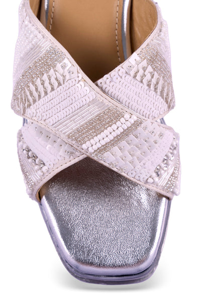 Silver Lining Wedge Sandals