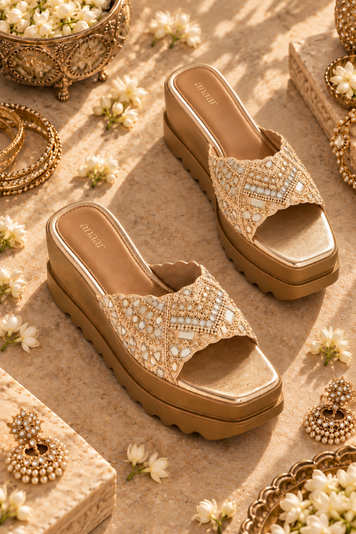 Naaz Wedge Sandals