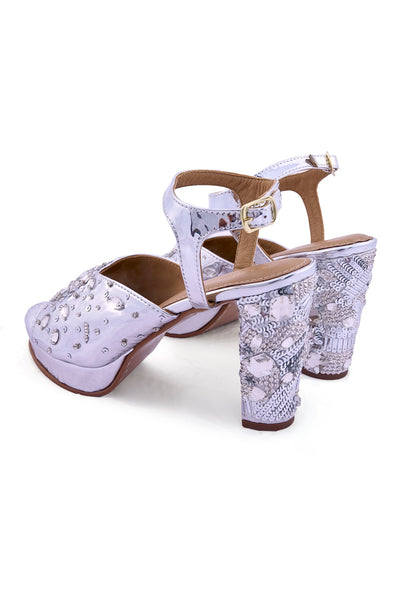 Mirrorball Platform Sandals