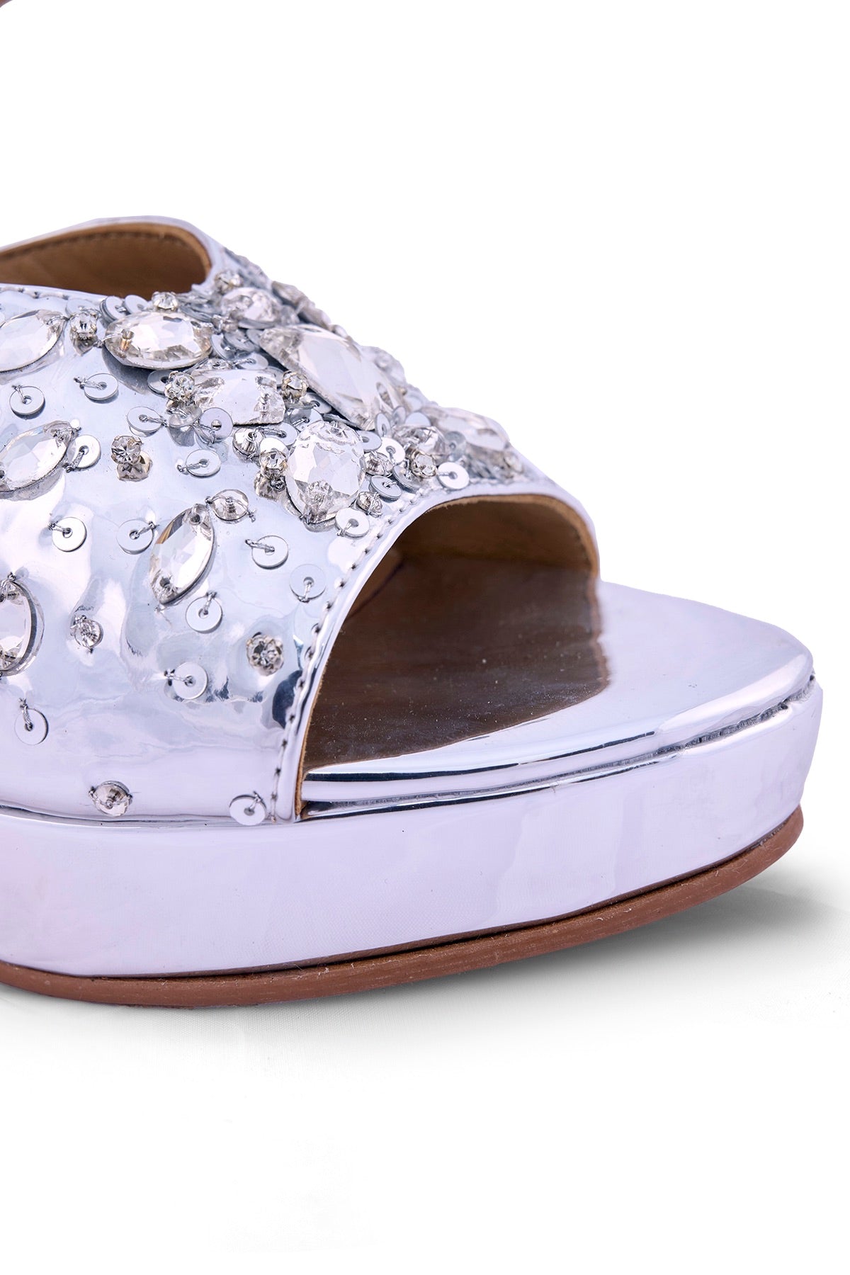 Mirrorball Platform Sandals