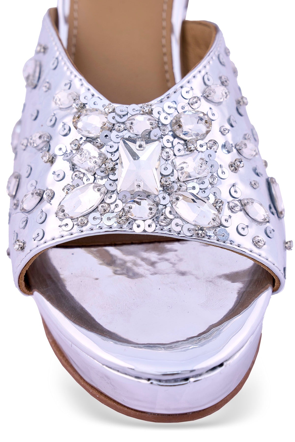 Mirrorball Platform Sandals