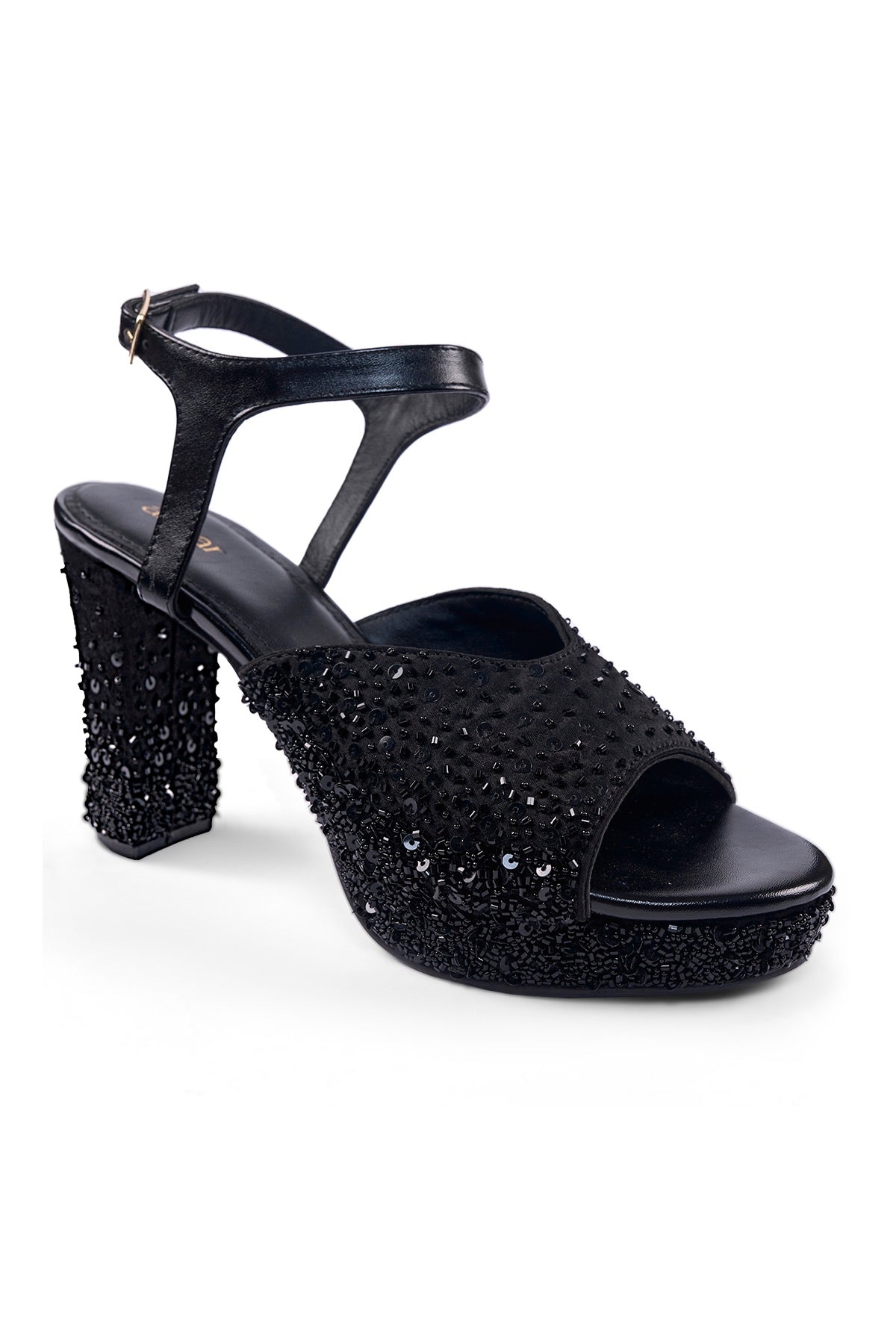 Black Tie Platform Sandals