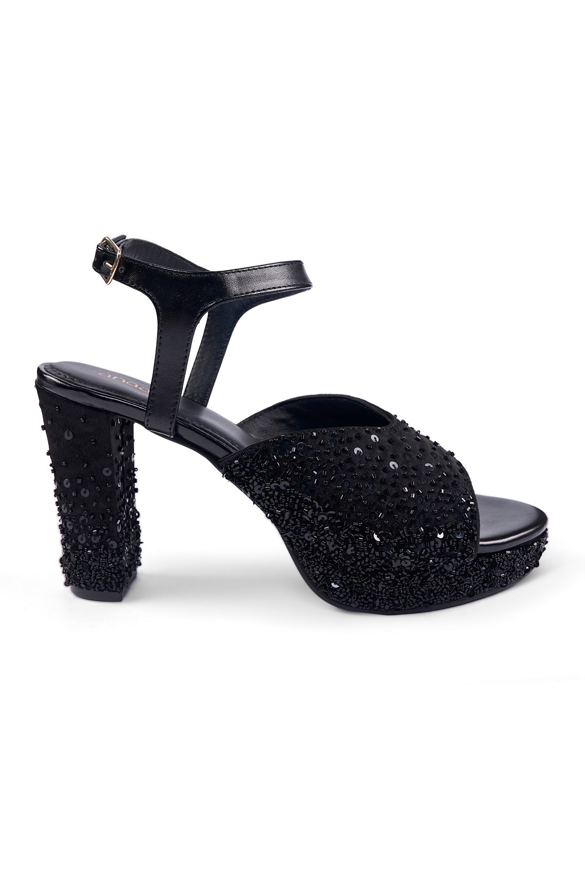 Black Tie Platform Sandals