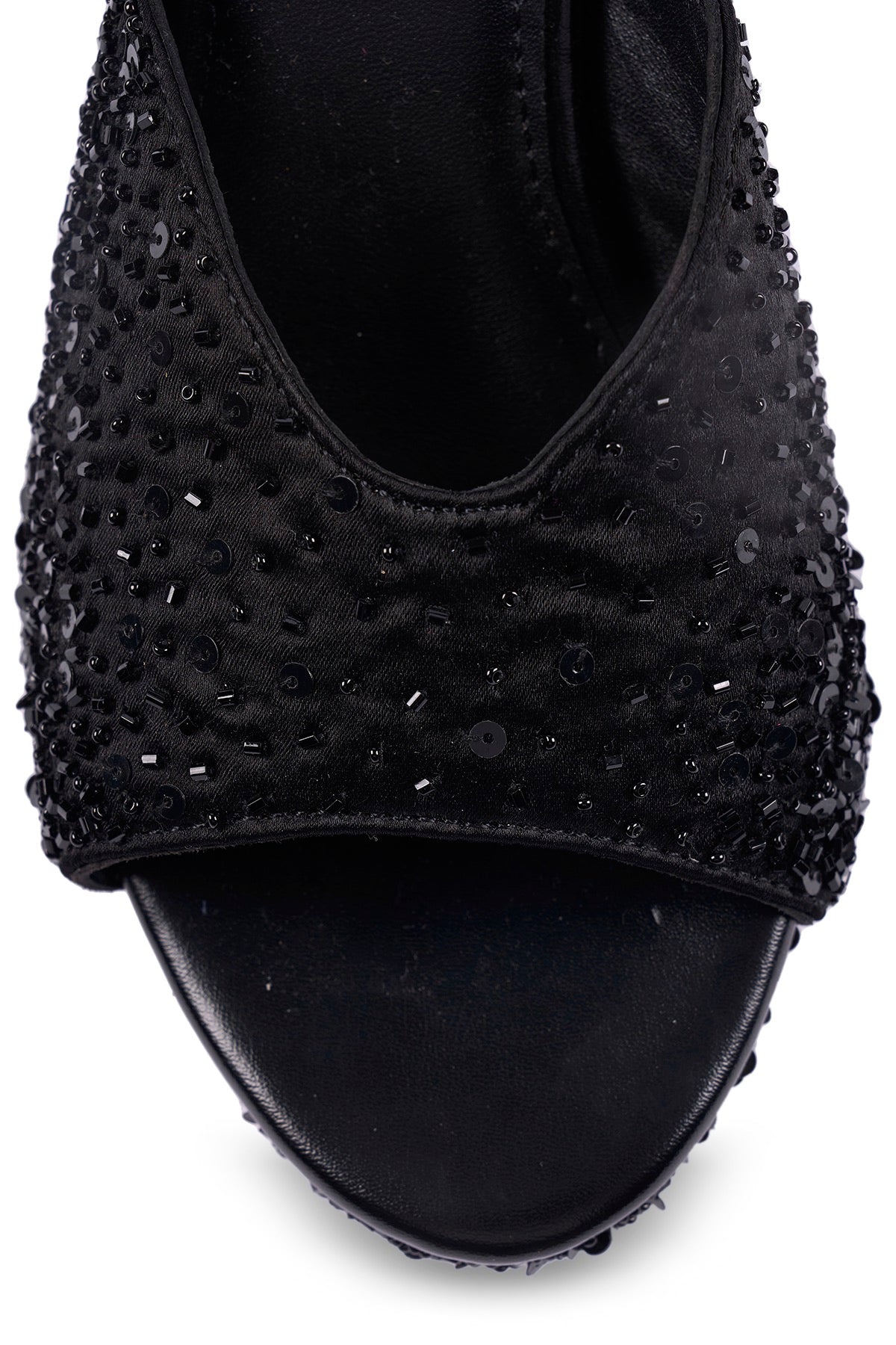 Black Tie Platform Sandals