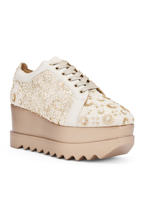 Buttercream bliss Wedge Sneakers