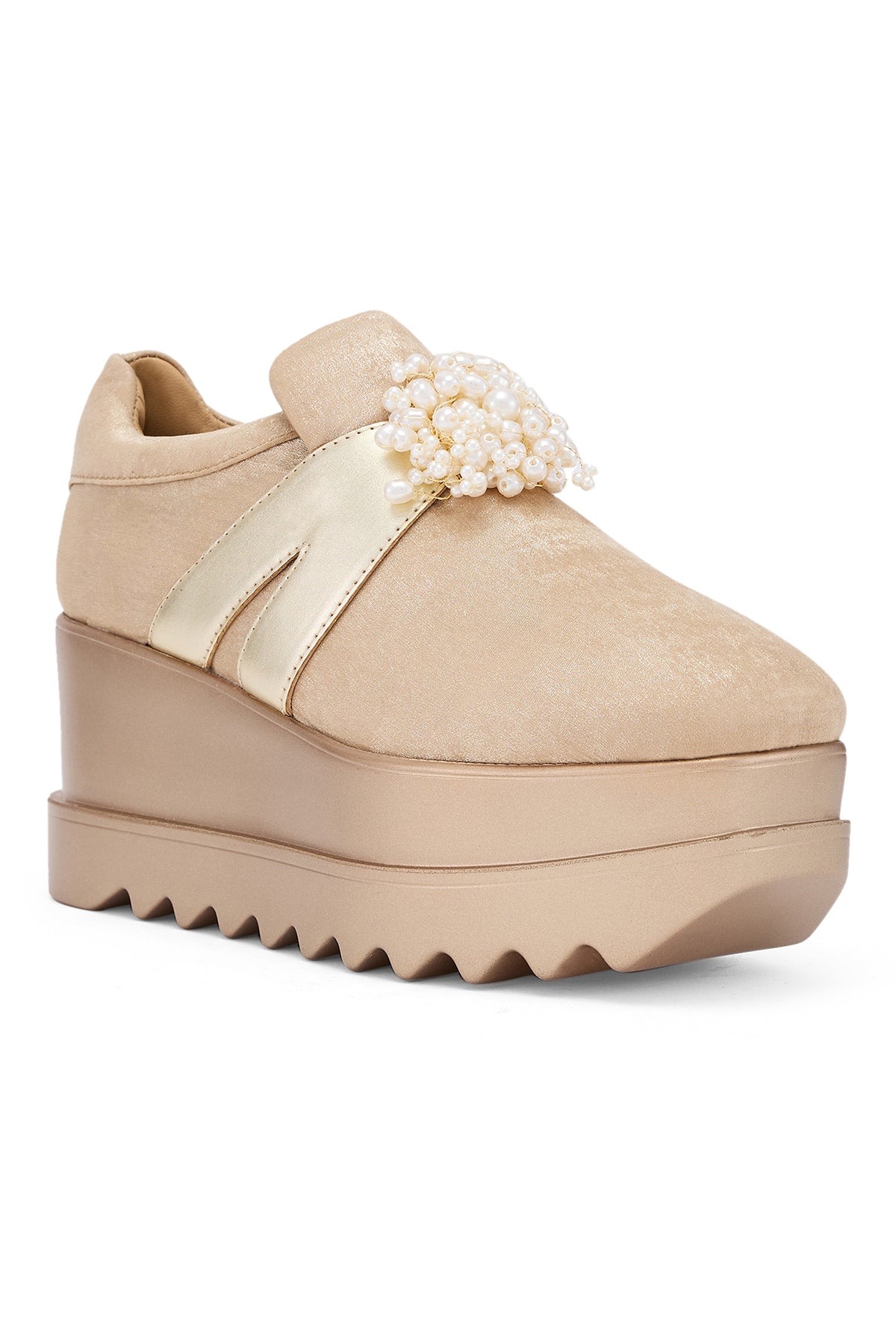 Belle of The Ball Wedge Sneakers