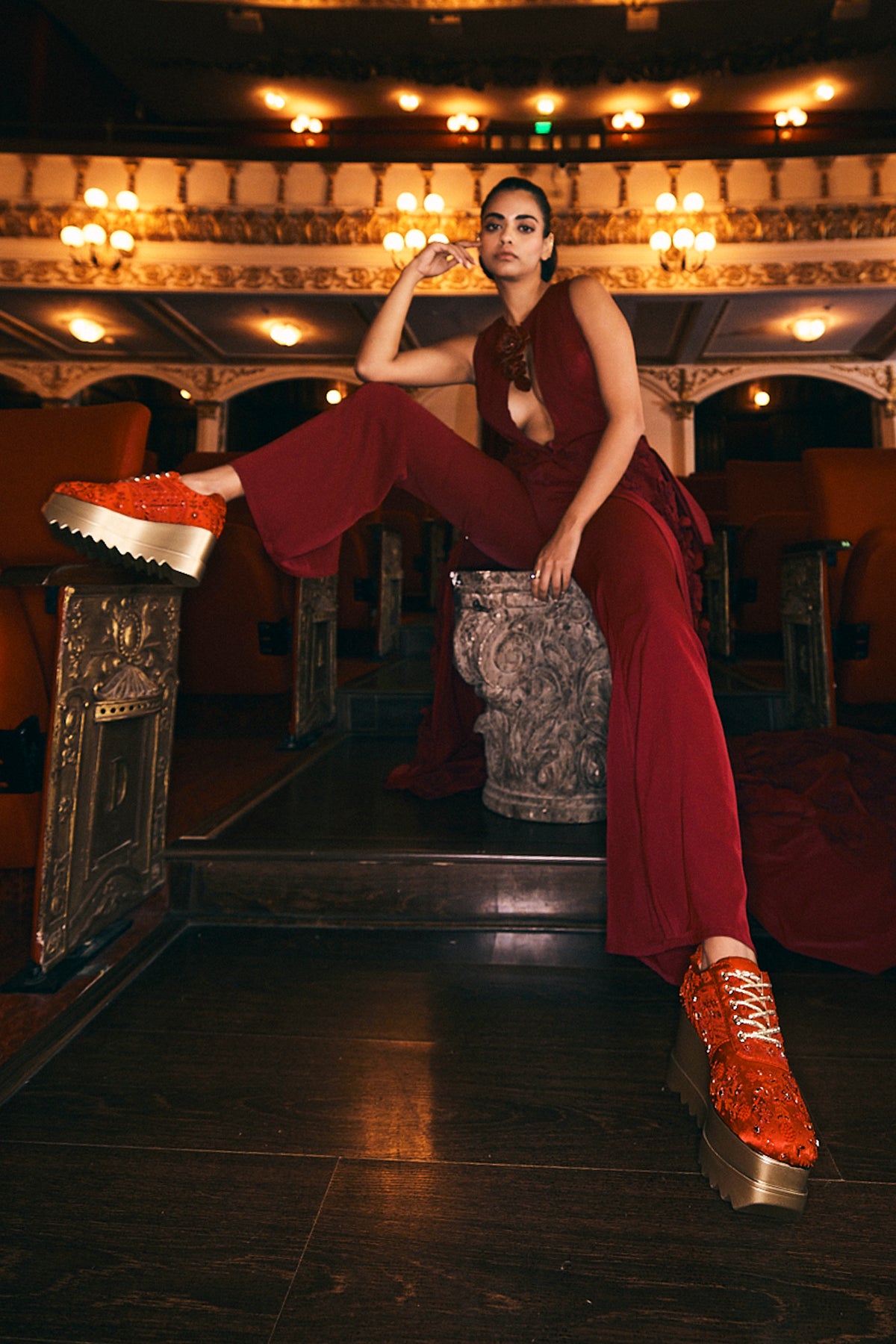 Mirchi Lights Wedge Sneakers