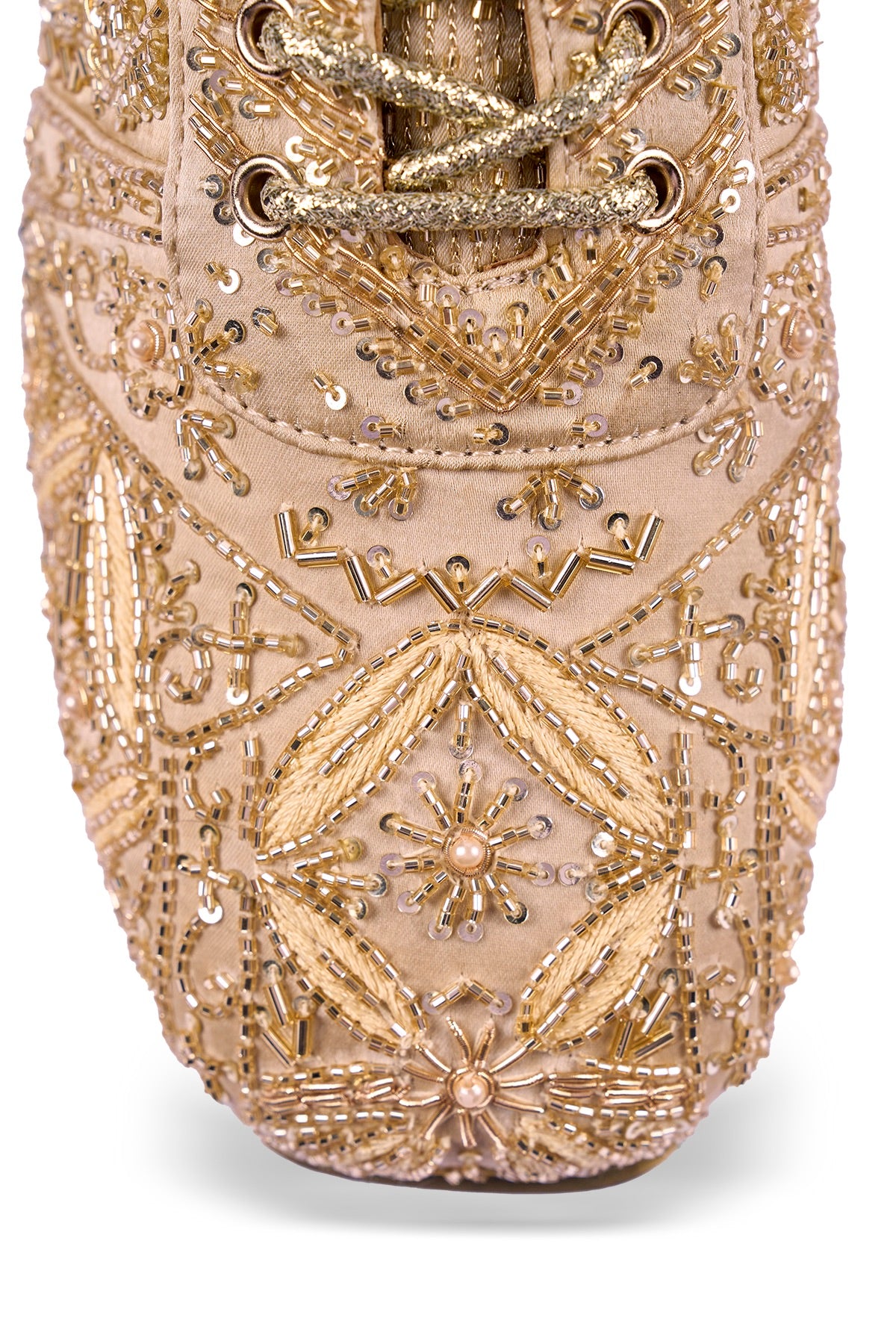Sneak-O-Gold Wedge Sneakers