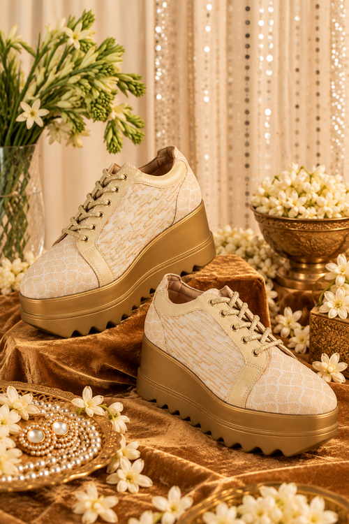 Toast & Twirl Wedge Sneakers