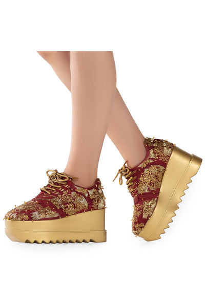 Autumn Song Wedge Sneakers