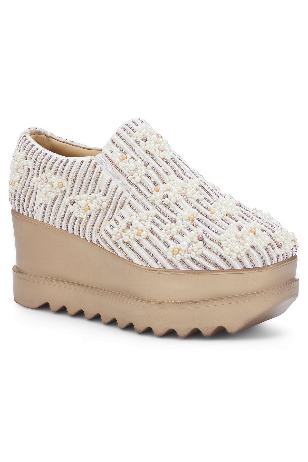 Candy Clouds Wedge Sneakers for Party - Anaar