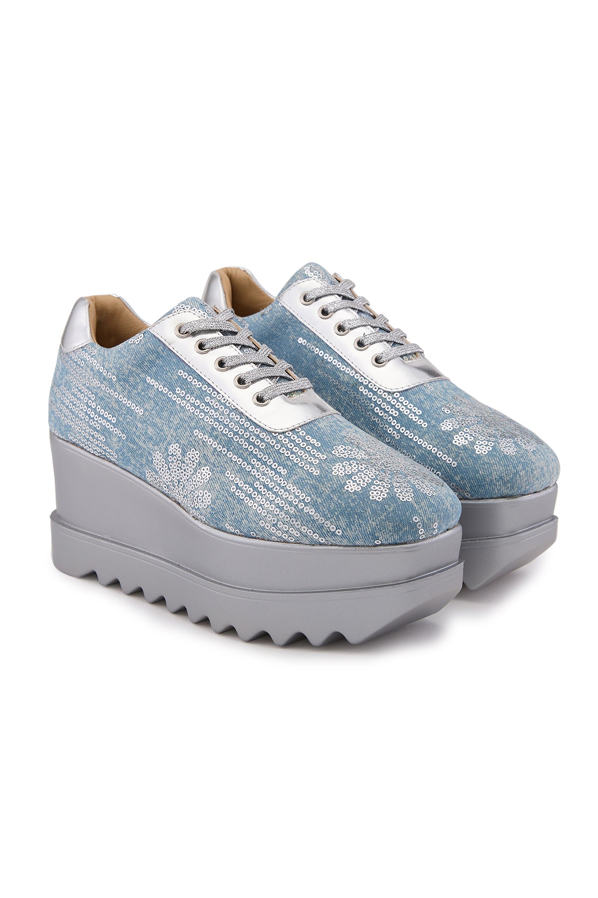 Blue Moon Wedge Sneakers