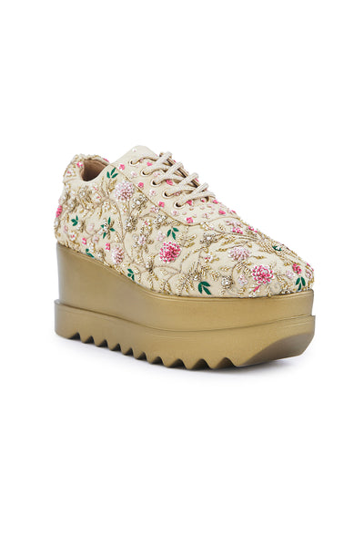 Rosette Royale Wedge Sneakers