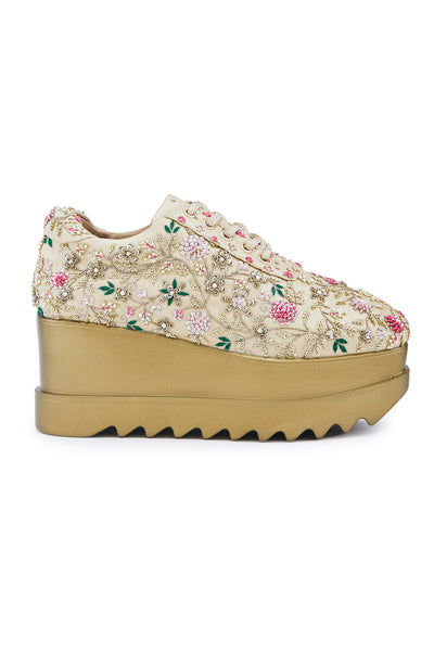 Rosette Royale Wedge Sneakers