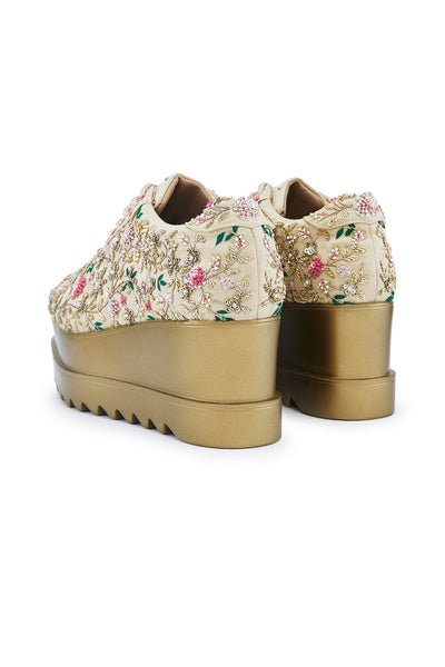Rosette Royale Wedge Sneakers