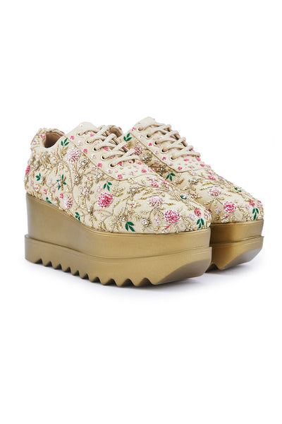 Rosette Royale Wedge Sneakers