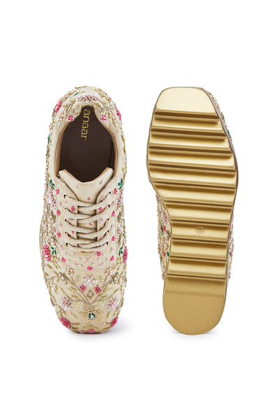 Rosette Royale Wedge Sneakers