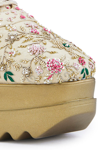 Rosette Royale Wedge Sneakers