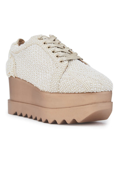 Kulfi Couture Wedge Sneakers