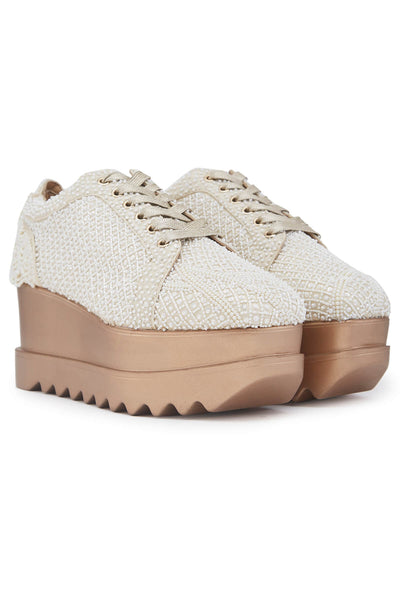 Kulfi Couture Wedge Sneakers