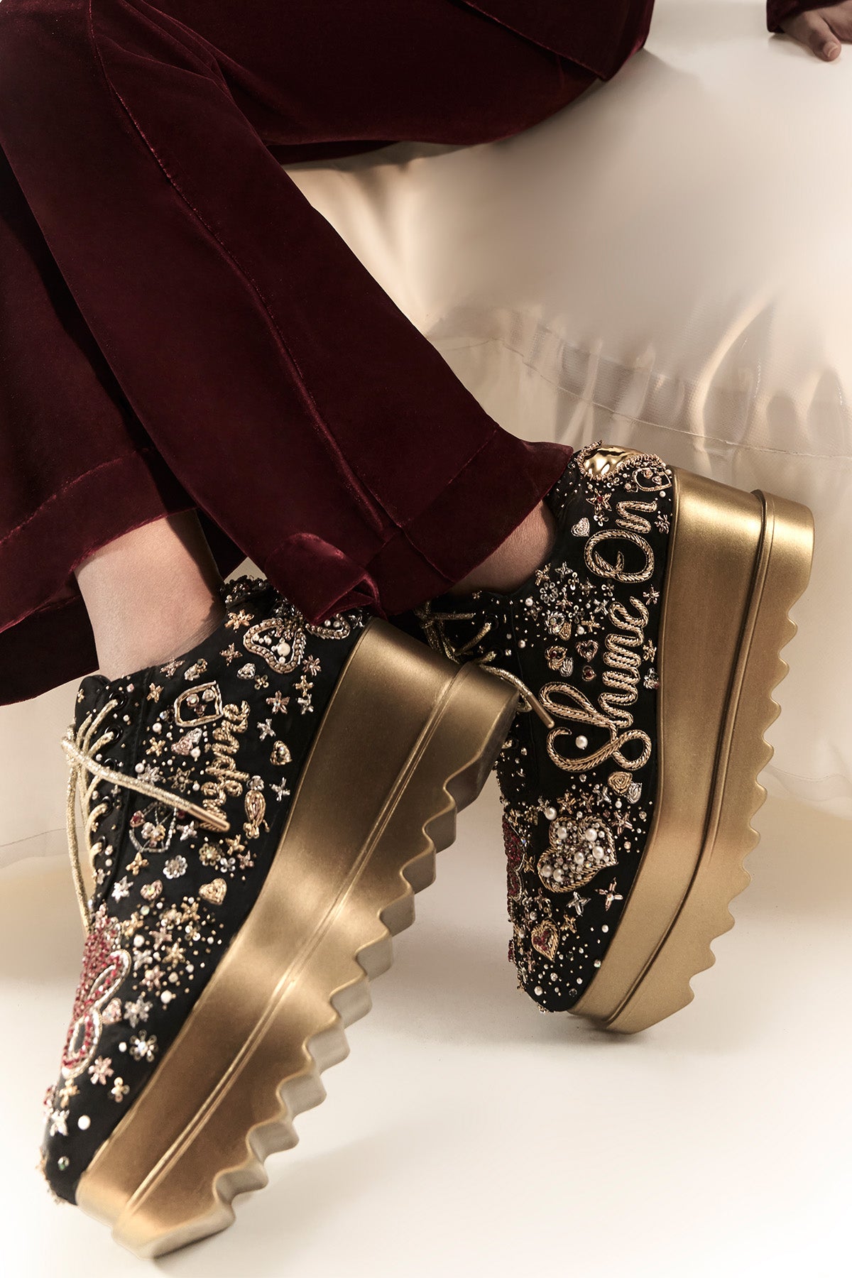 Lustre Love Wedge Sneakers