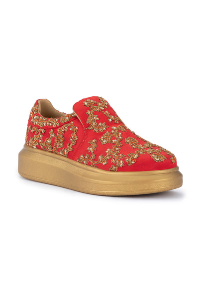The Heirloom Classic Sneakers With Rich Dabka Pitta Work In Gold