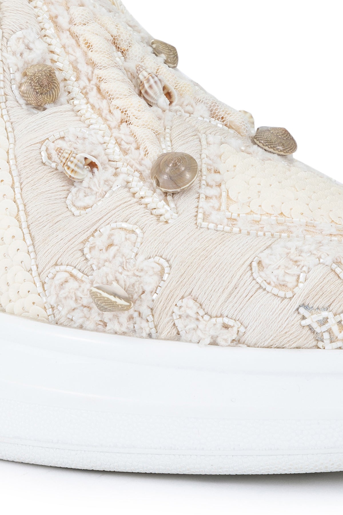 Paradise Classic Sneakers Designed with Coconut Cocktails, Seashells, and Sandy Toes