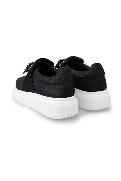 Stardust Classic Sneakers With Twinkling Black Base