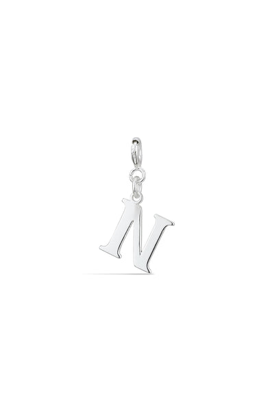 Silver Alphabet N