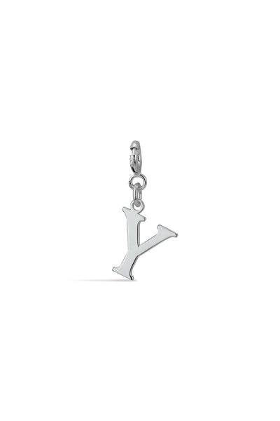 Silver Alphabet Y
